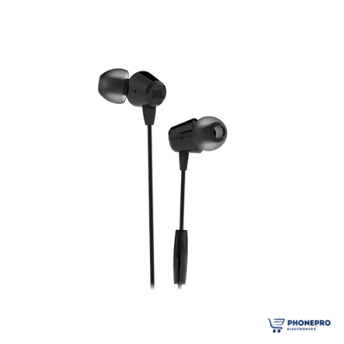 (Open Box) JBL C50HI, Wired in Ear Headphones (Black)